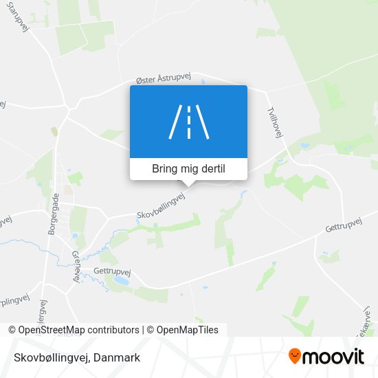 Skovbøllingvej kort