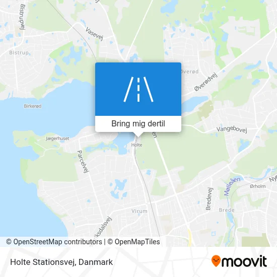 Holte Stationsvej kort