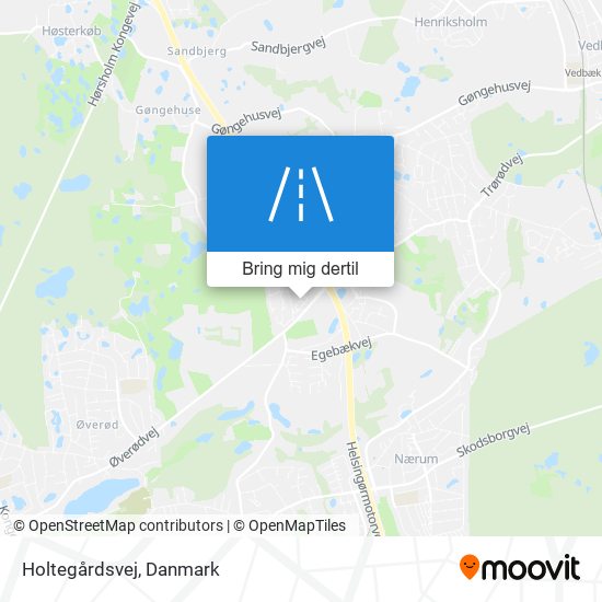 Holtegårdsvej kort