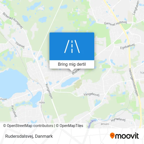 Rudersdalsvej kort