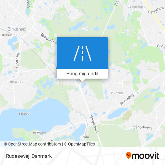 Rudesøvej kort