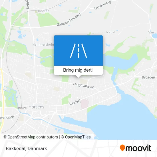 Bakkedal kort