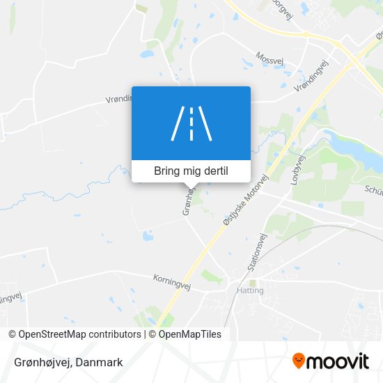Grønhøjvej kort