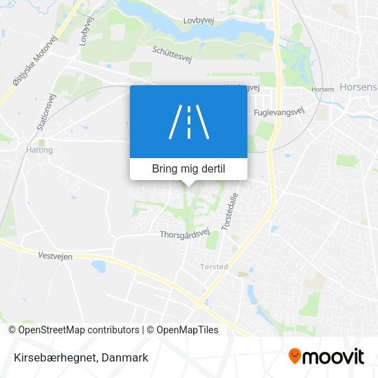 Kirsebærhegnet kort