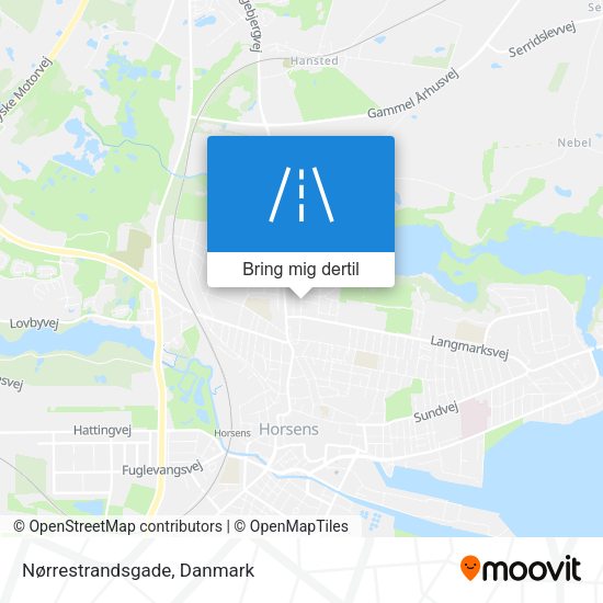 Nørrestrandsgade kort