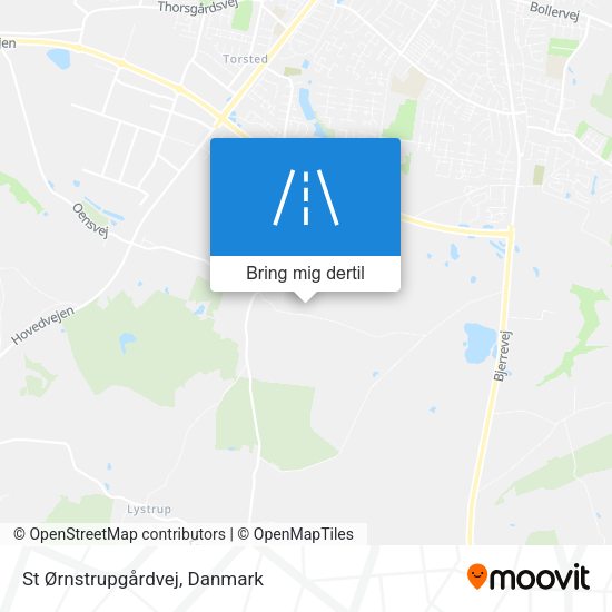 St Ørnstrupgårdvej kort
