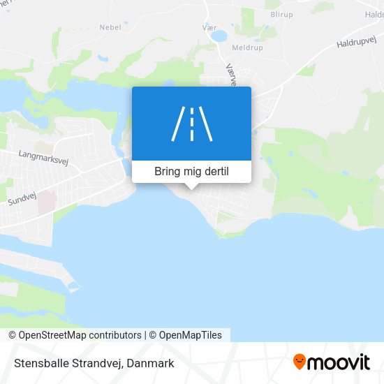 Stensballe Strandvej kort