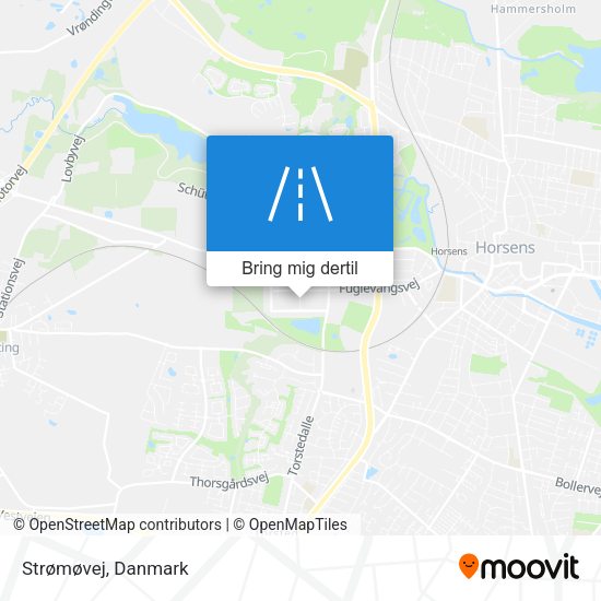Strømøvej kort