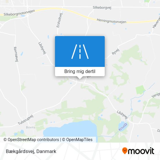Bækgårdsvej kort