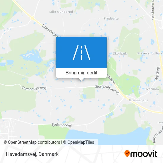 Havedamsvej kort