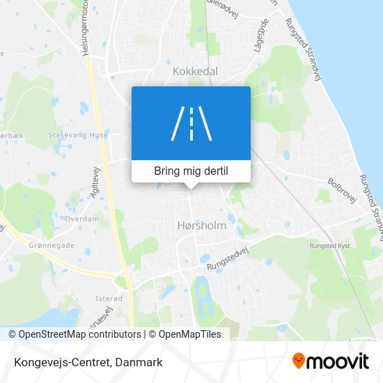 Kongevejs-Centret kort