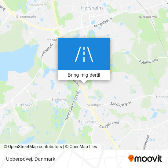 Ubberødvej kort