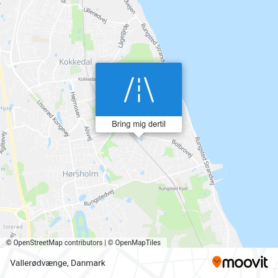 Vallerødvænge kort