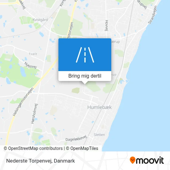 Nederste Torpenvej kort