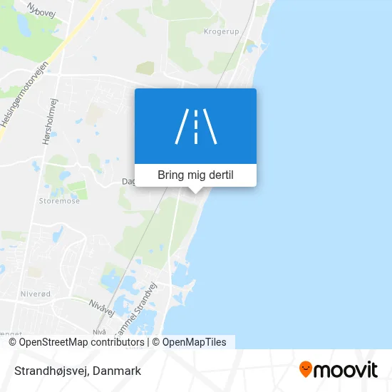 Strandhøjsvej kort