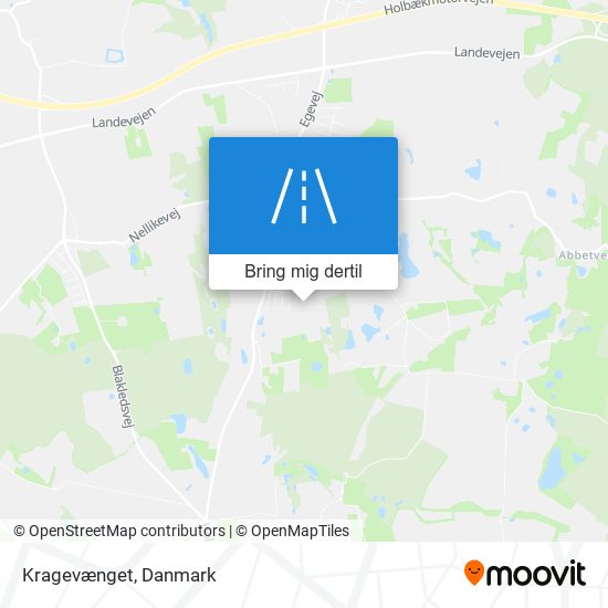 Kragevænget kort