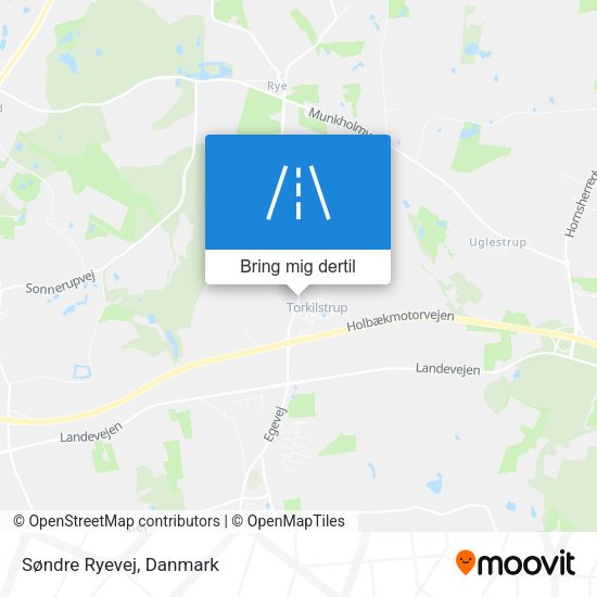 Søndre Ryevej kort