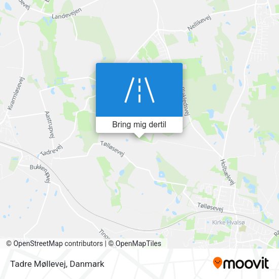 Tadre Møllevej kort