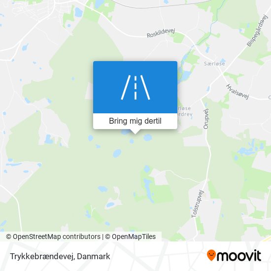 Trykkebrændevej kort