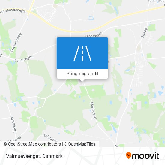 Valmuevænget kort