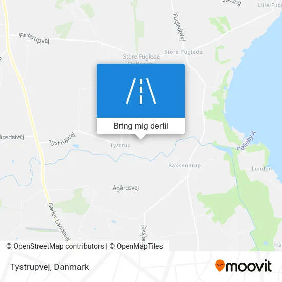 Tystrupvej kort
