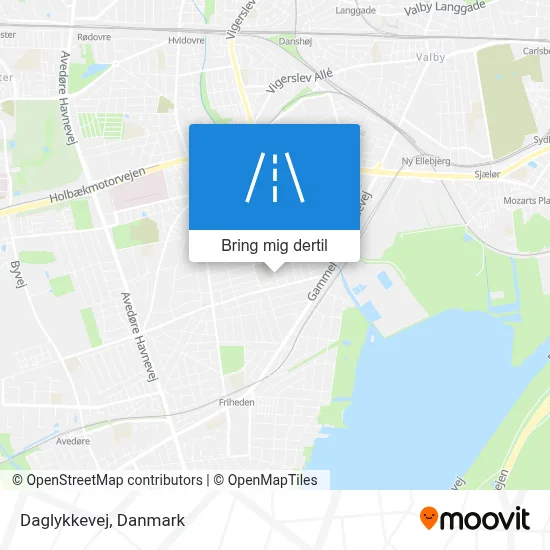 Daglykkevej kort