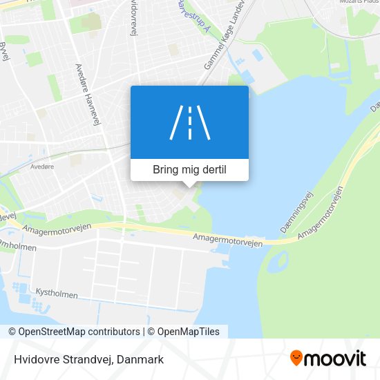 Hvidovre Strandvej kort