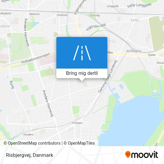Risbjergvej kort