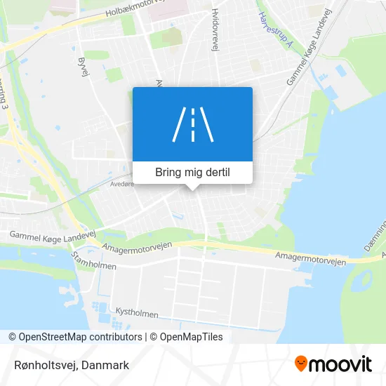 Rønholtsvej kort