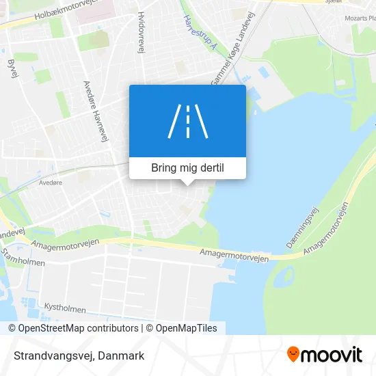 Strandvangsvej kort