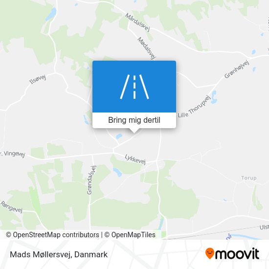 Mads Møllersvej kort