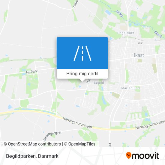 Bøgildparken kort