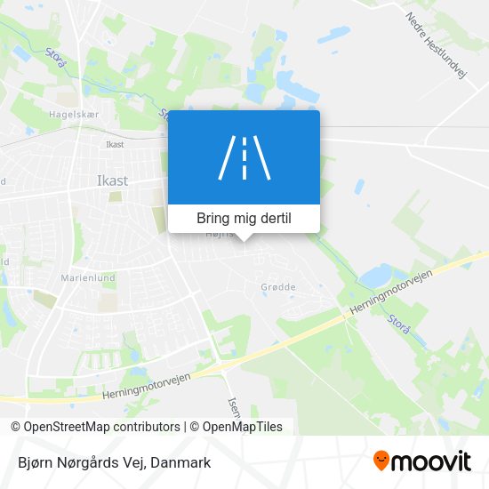 Bjørn Nørgårds Vej kort