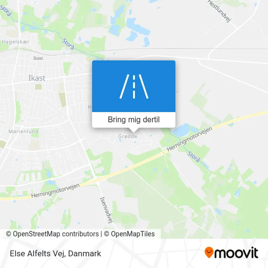 Else Alfelts Vej kort
