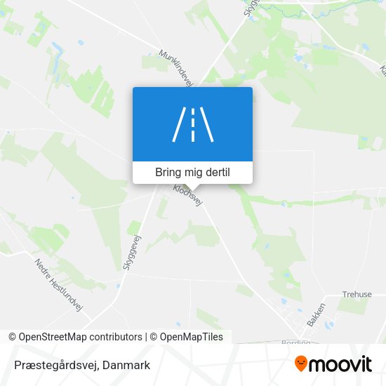 Præstegårdsvej kort