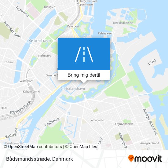 Bådsmandsstræde kort