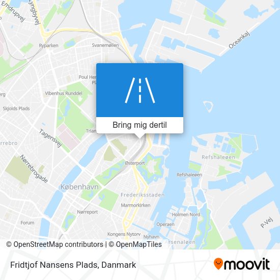 Fridtjof Nansens Plads kort