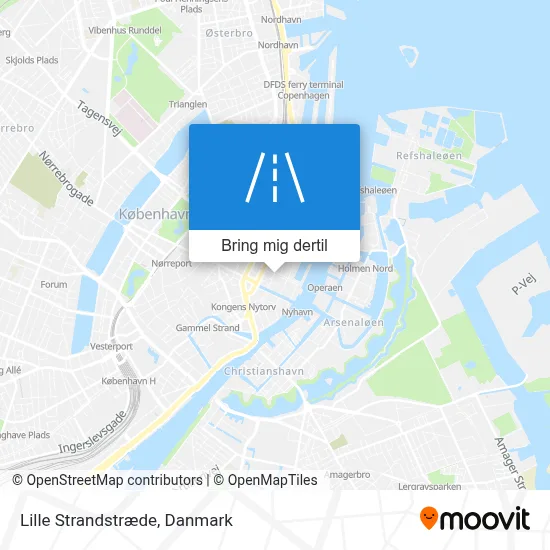 Lille Strandstræde kort