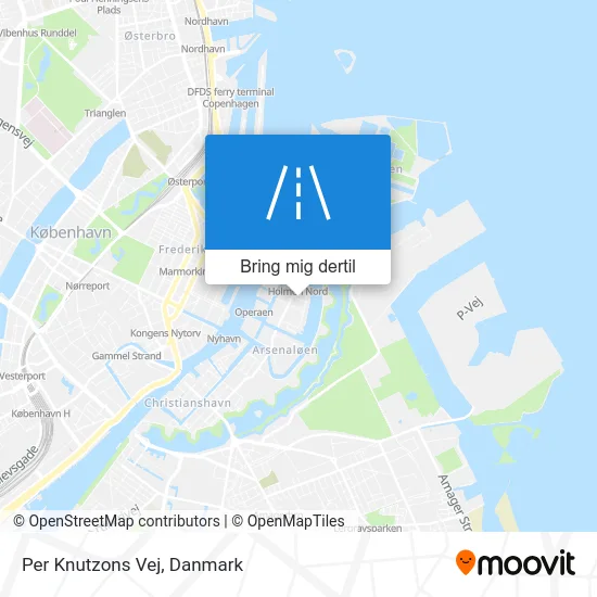 Per Knutzons Vej kort