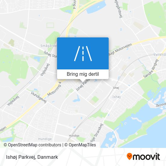 Ishøj Parkvej kort