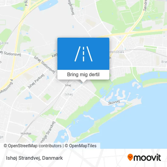 Ishøj Strandvej kort