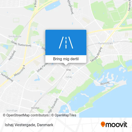 Ishøj Vestergade kort