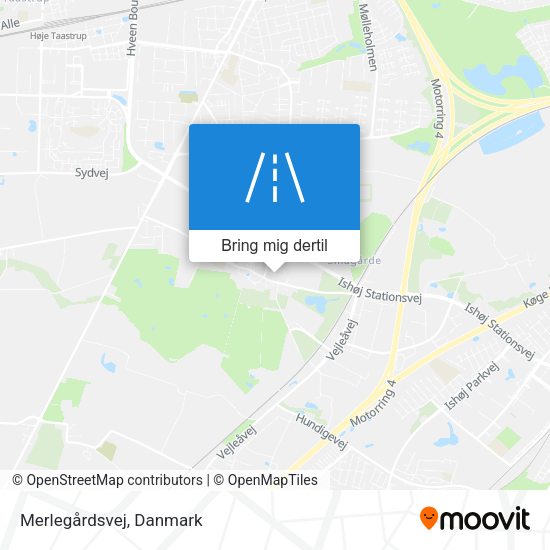 Merlegårdsvej kort