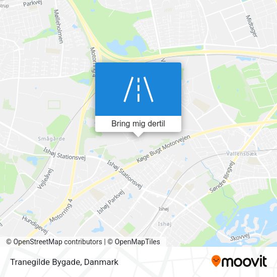 Tranegilde Bygade kort