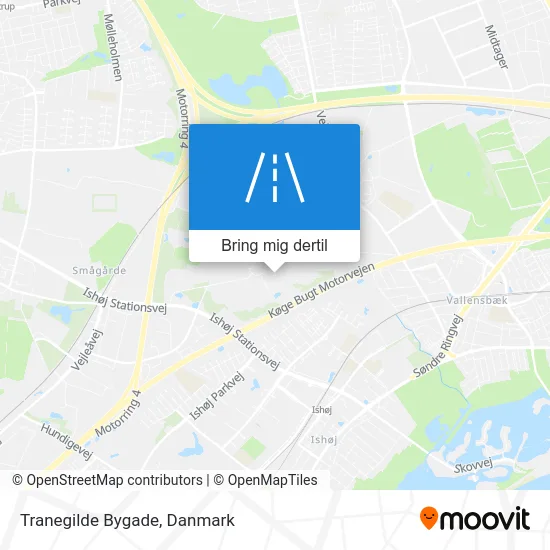 Tranegilde Bygade kort