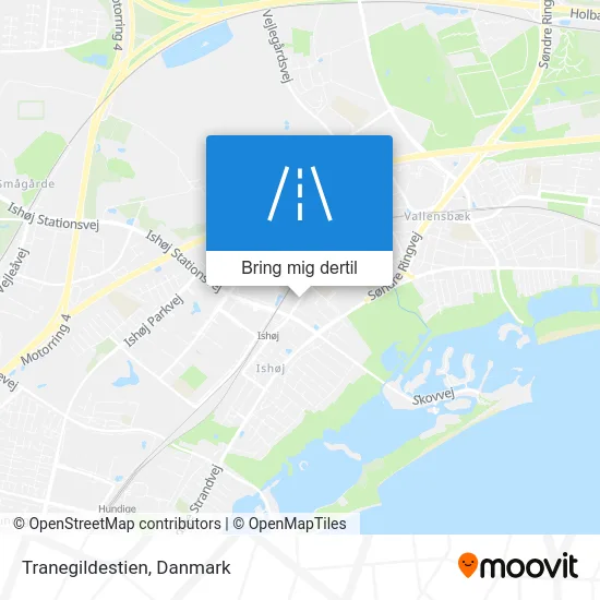 Tranegildestien kort