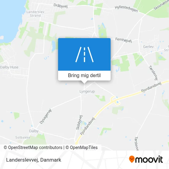 Landerslevvej kort