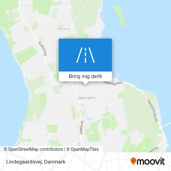 Lindegaardsvej kort