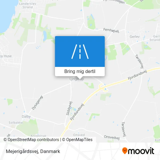 Mejerigårdsvej kort