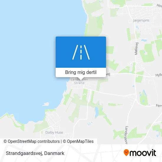 Strandgaardsvej kort